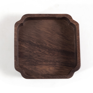 <span class=keywords><strong>Walnut</strong></span> gỗ phục vụ khay gỗ vuông Snack khay gỗ tự nhiên bảng cho trái cây Veggie chip và Dip phục vụ đĩa cứng - Product Image 2