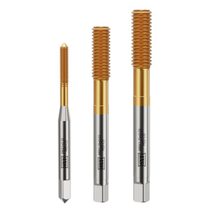 Cobalt-plated Titanium Metric Chip Free Machine <b>Tap</b> M2x1.0+0.03 Extruding Aluminum <b>Threading</b> Tool - Product Image 1