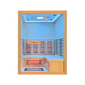 Factory direct sales fully equipped safe far infrared sauna room installation is simple