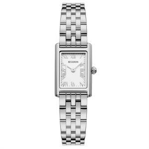 Montre-bracelet rectangulaire de luxe pour femme, collection 2024, en acier inoxydable 316L doré, chiffres romains, mouvement à quartz, pour dames - Product Image 2