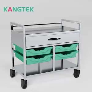 High Quality The Stainless Steel Movable Trolley Can Be Fitted With A Medical Bed