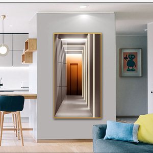 <span class=keywords><strong>D</strong></span>écor mural moderne de luxe aux designs variés, art abstrait géométrique, <span class=keywords><strong>paysage</strong></span> imprimé sur toile, peintures en porcelaine cristalline - Product Image 5