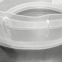 Crochets de rideau modernes blancs en plastique écologique, robustes, à plis froncés, crochets plisseurs, crochets pour bande plissée, glissières de rail de rideau – Vente directe usine