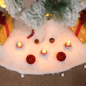 Gonna HB-4002 albero <span class=keywords><strong>di</strong></span> natale in pelliccia sintetica gonna da 48 pollici bianca come la neve per le decorazioni dell'albero <span class=keywords><strong>di</strong></span> natale - Product Image 4