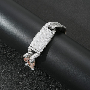 Nuevo Collar de Cadena Cubana de 20mm con Diseño de Nariz de Cerdo Bicolor, Microincrustaciones de Zirconia, Estilo Hip Hop, Moda Tanjing Lijing - Product Image 5