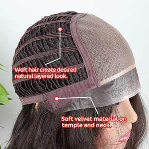 Perruques synthétiques naturelles Julianna Kanekalon Futura <span class=keywords><strong>Body</strong></span> Wave Ombre Colorées Mono Glueless Lace Front en Fibre pour Femmes - Product Image 4
