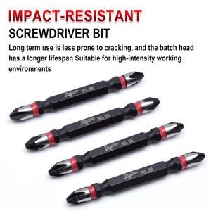 Punta de destornillador Phillips de doble extremo de acero S2 PH2 con acabado de óxido negro, mandril de cambio rápido, vástago de 100 mm y 35 mm, sujetador OEM - Product Image 3