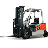 Vente flash : chariot élévateur électrique HELI CPD35 3,5 tonnes 4x4, empattement 1750 mm, zéro émission, charge rapide