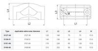 CHYF Pinces de câble fixes Support de câble électrique Taquet de câble Offre Spéciale plastique pour appareillage intérieur SY Pinces à LED flexibles en plastique