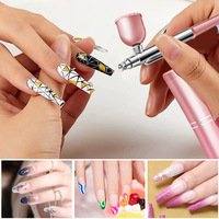 Machine de Peinture Aérographe Professionnelle Avec Compresseur Portable Sans Fil, Kit Compresseur Aérographe pour le Nail Art Dégradé et la Décoration de Gâteaux
