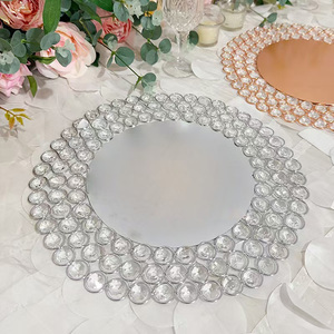 L5 Luxury Wedding Event Party Decoration 13 Inch <strong>Metal</strong> Round Chargers <strong>Plates</strong> Bulk Silver Gold Table Charger <strong>Plate</strong> for Sales - Product Image 4