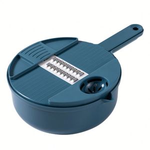 Multipurpose Manual Kitchen <b>Vegetable</b> Slicer Spiralizer Shredder with Guard Stainless Steel Sustainable Fruit & <b>Vegetable</b> <b>Cutter</b> - Product Image 5