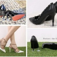 Protège-talons transparents pour femmes, pour chaussures de fête de mariage en extérieur, protège-herbe, protège-talons hauts pour fête de mariage en extérieur
