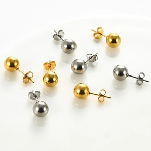 Sunling 1 Paire de Boucles d'Oreilles Clous Unisexe en Acier Titane Lisse Hypoallergéniques Argent Or Papillon à Fermeture Pushback pour Fête, Bureau/Carrière - Product Image 6