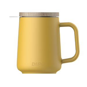 DHPO — tasse <span class=keywords><strong>infuseur</strong></span> à thé en porcelaine avec couvercle en céramique et en bambou, pour le montage - Product Image 6
