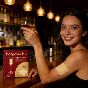 Vitaminler Transdermal Cilt Vücut Bandı Akşamdan Kalma Baş Dönmesini Durdurucu İlaç İçermeyen Hipoalerjenik Detoks Bulantı Giderici Bant - Product Image 1