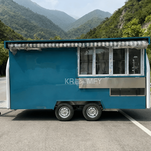 Camions de cuisine personnalisables en fibre de verre, camions de crème glacée, remorques de concession alimentaire, kiosques à café mobiles, camions de restauration, camions à frites - Product Image 2