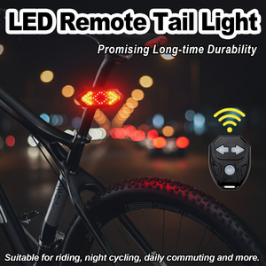 Tool Free Install Silicone Mount LED Bike Tail Light Rear Lamp for Quick Release, Daily Commute and MTB with IPX4 - Product Image 1