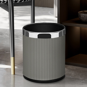 Sailu Cylindrical Trash Can Large Size Modern Minimalist Style For Home Kitchen Bedroom Bathroom Office Indoor Use - Product Image 4
