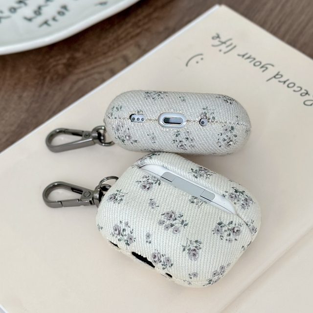 Designer Flower Pattern Earphone Case Cover for AirPods Pro Headphones Shockproof Earbuds Case