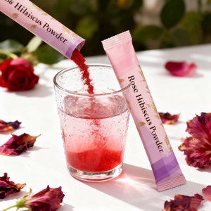 Oem/odm מותאם אישית 3 ב 1 רוז היביסקוס תוספת משקאות מוצק (היביסקוס) + צימבופוגון citratus + רוז אבקה - Product Image 1