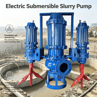 Pompe submersible centrifuge à grand débit pour boues et sable avec agitateur électrique pour les chantiers de construction et de tunnages