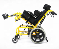 Nouveaux petits fauteuils roulants manuels pliants légers à commande par cylindre en alliage d'aluminium pour enfants