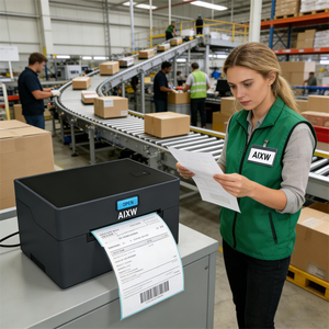 Aixw เครื่องพิมพ์ฉลากบลูทูธขนาด<span class=keywords><strong>4</strong></span>นิ้วสำหรับแอนดรอยด์และ <span class=keywords><strong>iOS</strong></span> มีสินค้าในสต็อก - Product Image 5