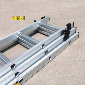 Sử dụng công nghiệp dài chiều dài di động và có thể gập lại 3 phần nhôm mở rộng thang - Product Image 3