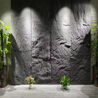 Revêtement mural décoratif moderne léger panneaux muraux en pierre artificielle PU 3d