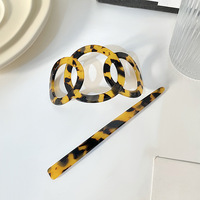 Yuxi Logo personnalisé accessoires de cheveux pour femmes élégant acétate plaque épingles à cheveux prêle boules fourchettes à cheveux disponibles pour la vente en gros