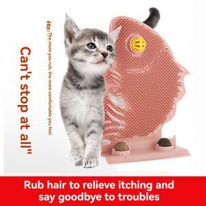 Juguete de madera para exfoliante de piel de Mascota para gatos, exfoliante de pescado y cosquillas para grietas en la puerta para aplicación de pájaros - Product Image 3