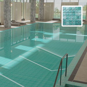 Piastrelle a Mosaico in Ceramica Antiscivolo Shanmei per Piscine - Finitura Lucida, Spessore 5.5mm/6mm, per Uso Esterno - Product Image 2