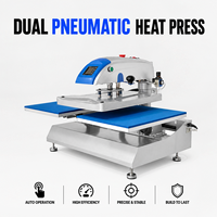 Xinhong Pneumatic 40*50cm Dual Station Sublimasi Perpindahan panas Mesin Press Panas Untuk T-Shirt