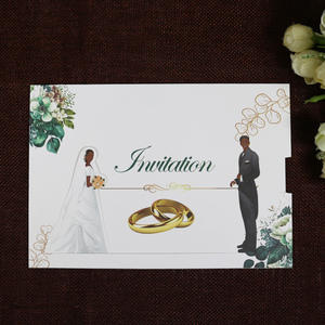 Tarjeta de Invitación de Boda Tamil Creativa con Impresión Personalizada - Product Image 4