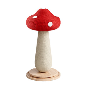 Rascador para Gatos de Sisal Extra Grande con Forma de Hongo Rojo, Juguete para Gatos de Cuerda de Colores que Ahorra Espacio, con Textura Antideslizante, para Uso Doméstico - Product Image 1
