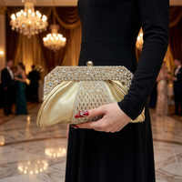 Sommer-Clutch mit Strass für Damen, Glitzernde Party-Abendtasche, Ketten-Schultertasche, Luxuriöse Wolkenform PU-Leder Handtasche
