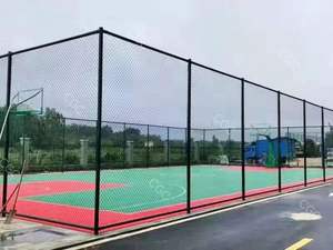Clôture en treillis métallique pour cage <span class=keywords><strong>de</strong></span> football, basket-ball, tennis, terrain <span class=keywords><strong>de</strong></span> jeu scolaire, équipement sportif avec portails - Product Image 2