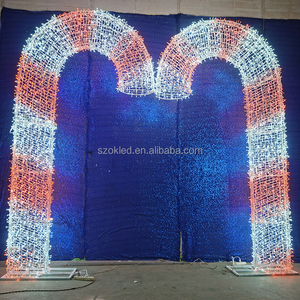 Décoration <span class=keywords><strong>de</strong></span> Noël Candyland, décoration commerciale pour centre commercial, grande décoration <span class=keywords><strong>de</strong></span> bonbons, <span class=keywords><strong>canne</strong></span> en <span class=keywords><strong>fibre</strong></span> <span class=keywords><strong>de</strong></span> <span class=keywords><strong>verre</strong></span> colorée - Product Image 6