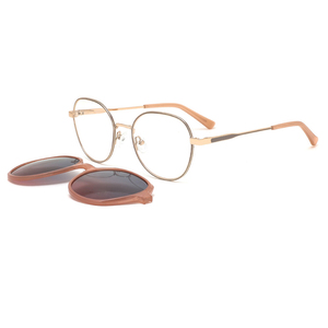 Phụ nữ không gỉ clip trên Eyewear 2 trong <span class=keywords><strong>1</strong></span> khung quang học với Magnetic Sun ống kính - Product Image 5