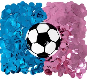 Décorations de fête de football personnalisables pour révéler le sexe Idée d'annonce mémorable pour bébé - Product Image 2