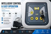 LVTONG Nettoyeur-sécheur de sol électrique 24V/100Ah autoporté avec réservoirs de nettoyage de 50L et de eaux usées de 55L pour usage commercial en entrepôt et usine