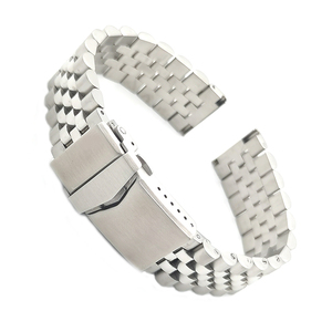 <span class=keywords><strong>Bracelet</strong></span> de <span class=keywords><strong>montre</strong></span> en acier inoxydable de luxe à 5 maillons réglables, très vendu, <span class=keywords><strong>avec</strong></span> fermoir déployant pour la plongée - Product Image 6