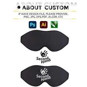 Masque de sommeil personnalisé en gros avec logo, masque oculaire 3D en mousse à mémoire de forme à pression zéro pour cadeau promotionnel d'entreprise - Product Image 5