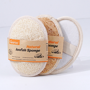 Éponge exfoliante pour le lavage du corps en luffa Gommage de bain naturel Éponge réutilisable en luffa pour hommes et femmes - Product Image 1