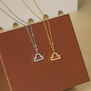 Sofisticado y versátil collar de doce zodiacos, joyería de planetas del sistema <span class=keywords><strong>solar</strong></span> con precio de fábrica de circón - Product Image 6