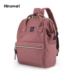กระเป๋าโน้ตบุ๊คโพลีเอสเตอร์กันน้ำ <span class=keywords><strong>Himawari</strong></span> 2023 9001 สีแดงฟรอสต์ ขนาด 14 นิ้ว พร้อมช่องเสียบ USB สำหรับชาร์จ - Product Image 1