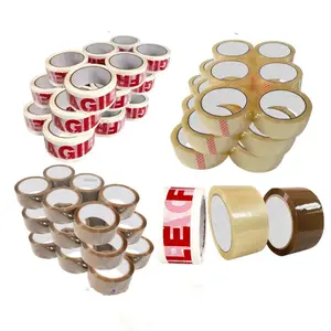 Custom Logo Adhesive Tape Bopp Packing Tape Scotched Tape High Quality Bopp Jumbo Roll