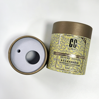 Emballage en papier rigide personnalisé, recyclable, faible MOQ, tube en papier cylindrique rond avec feuille d'or, boîte circulaire pour l'emballage du chocolat