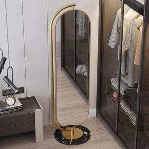 Gương đứng toàn thân khung kim loại vàng hình <span class=keywords><strong>oval</strong></span> xoay được cao cấp dành cho phòng ngủ, phòng thay đồ - Product Image 6